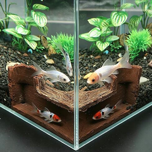 AQUA KT Aquarium Tunnel Fish Hideout Cave for Betta Cory Loach Pleco Shrimp in Kuwait