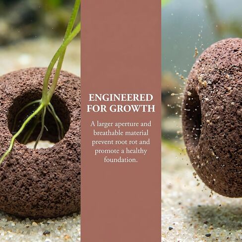 Aquarium Plant Weights, Aquarium Decorations Landscape Stones (6Pcs) in Kuwait