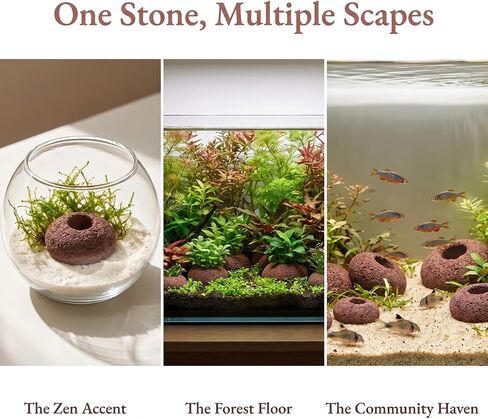 Aquarium Plant Weights, Aquarium Decorations Landscape Stones (6Pcs) in Kuwait