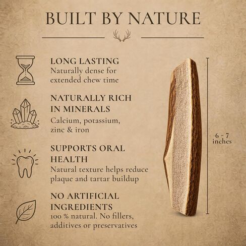 WhiteTail Naturals 6 Pack Split Elk & Deer Antlers for Medium to Large Dogs in Kuwait