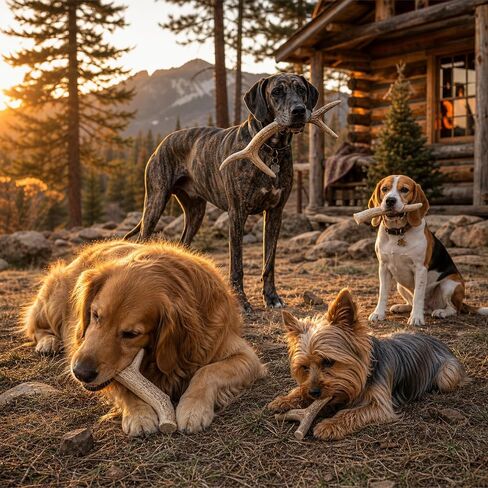 WhiteTail Naturals 6 Pack Split Elk & Deer Antlers for Medium to Large Dogs in Kuwait