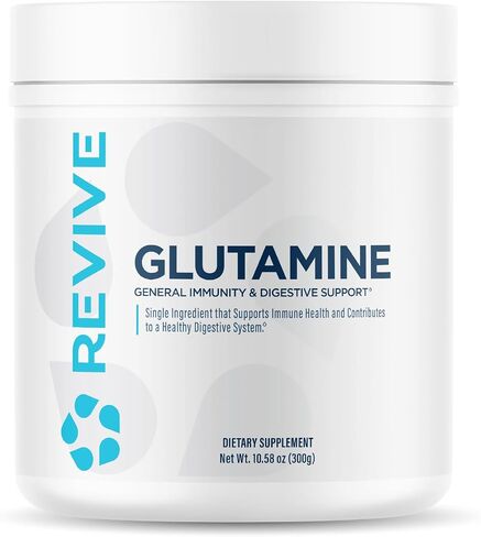 REVIVE Gut L-Glutamine Powder MD - Muscle Recovery & Immune System Booster for Adults - Promotes Digestive Health & Reduces Muscle Soreness - Immunity & Digestion Vegan Pure L Glutamine Supplement in Saudi Arabia