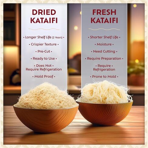 Eastanbul Kataifi Shredded Fillo Dough, Dried Chopped Kadayif, Katafi 1.1lb in Saudi Arabia