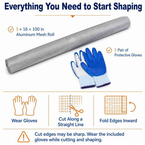 Premium Sculpting Wire Mesh Roll 16x100in for Clay Art & Armature in Kuwait