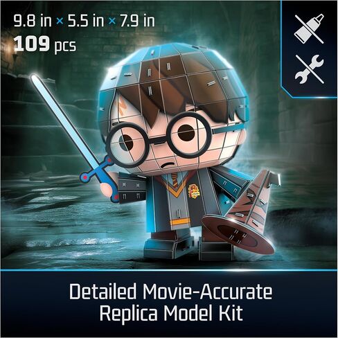 4D Build Harry Potter Chibi Figure 3D Puzzle Model Kit, Collector Display in Saudi Arabia