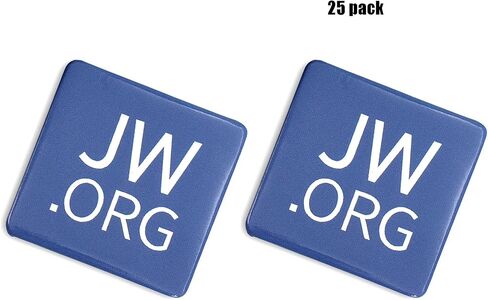 Jw.org1.5" Pin Back Buttons - Jehovah's Witnesses Button, 25 Pack Square in Kuwait