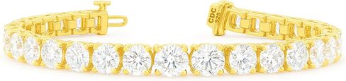 Central Diamond Center Simulated Diamond Tennis Bracelet for Women or men 5ct to 25ct Sterling Silver in Saudi Arabia