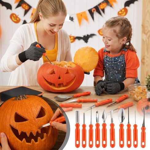 WHYMEO 71 Pcs Halloween Pumpkin Carving Kit Pumpkin Decorating Kit in Kuwait