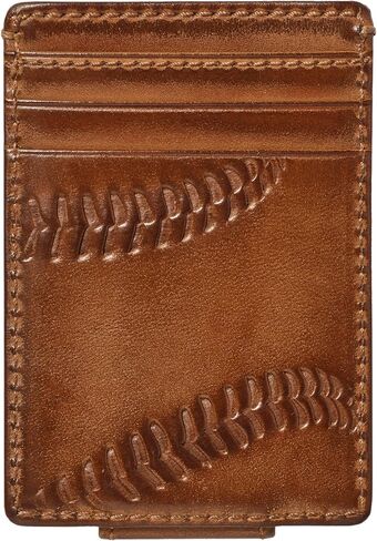 HoJ Co. Baseball Front Pocket Wallet | Men's Money Clip Wallet | Strong Magnetic Clip | Slim Wallet With Money Clip in Kuwait