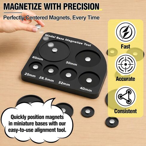 Miniature Base Magnetize Tool, Fast Magnet Positioning Tool for Model Bases in Saudi Arabia