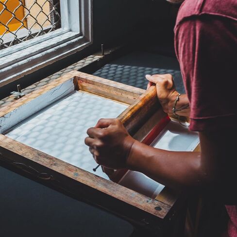 Wood Handle Screen Printing Ink Squeegee for DIY Printmakers and Beginners in Kuwait