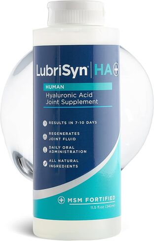 LubriSynHA Human Joint Supplement, Grape 3 x 11.5oz – All-Natural, High-Molecular Weight Hyaluronic Acid HA - Joint Support for Women & Men – Promotes Healthy Joint Function, Made in USA, Vegan in Kuwait