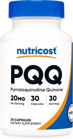 Nutricost PQQ (Pyrroloquinoline Quinone) 20mg, 60 Capsules (2 Bottles) - Veggie Capsules, Non-GMO, Gluten Free in Kuwait
