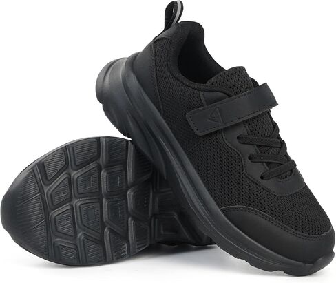JABASIC Kids Black/White Hook and Loop School Uniform Sneaker in Kuwait