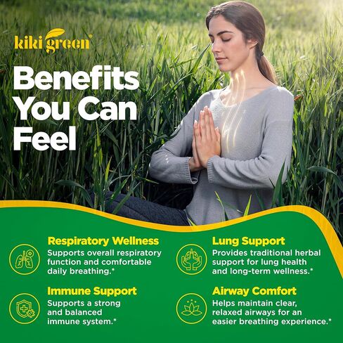Mullein Leaf Extract Capsules - Herbal Respiratory Supplement - for Lung Cleanse, Lung Support, Better Respiratory & Immune Function - 1000mg Per Serving - 90 Vegan Capsules in Kuwait