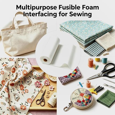 Single-Sided Fusible Foam Stabilizer, Fusible Foam for Sewing in Kuwait