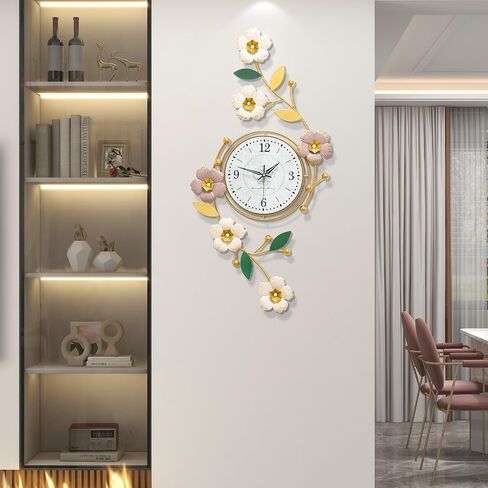 FLEBLE Extra Large Wall Clocks for Living Room Decor Modern Wall Clock Battery Operated Silent Non-Ticking for Home Office Bedroom Kitchen Decorative Analog Clock Quartz for Indoor House in Kuwait