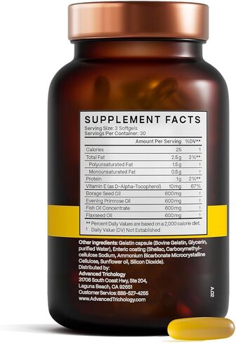 EFA Complete with Optimal Omega 3 6 9 Levels of Potency Flax Oil, Fish Oil, Borage Oil, and Evening Primrose Oil 800mgs (90count) 3rd Party Tested - High in GLA and 369 Omegas in Kuwait
