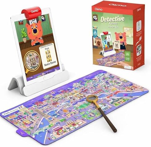 Osmo - Detective Agency + Base for iPad Bundle - Ages 5-12 - Solve Global Mysteries - STEM Toy in Kuwait