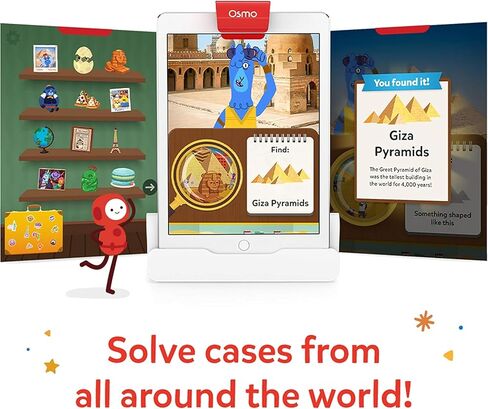 Osmo - Detective Agency + Base for iPad Bundle - Ages 5-12 - Solve Global Mysteries - STEM Toy in Kuwait