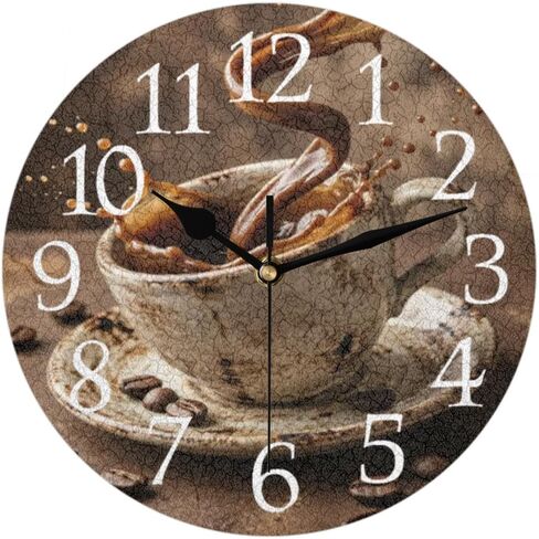 AUUXVA Funny Bee Wall Clock Silent Non-Ticking,Animal Honeybee Quote 9.5 Inch Round Wall Clock Battery Operated Clock Decor for Home Wall Bathroom Kitchen Bedroom Living Room Office Classroom Patio in Kuwait