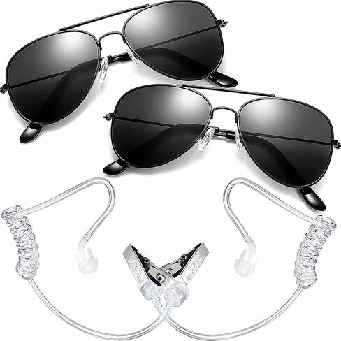Ring Wedding Bearer Security: Ring Gifts Bearer Sun Glasses + EarPiece Cosplay + Badge Police FBI in Kuwait