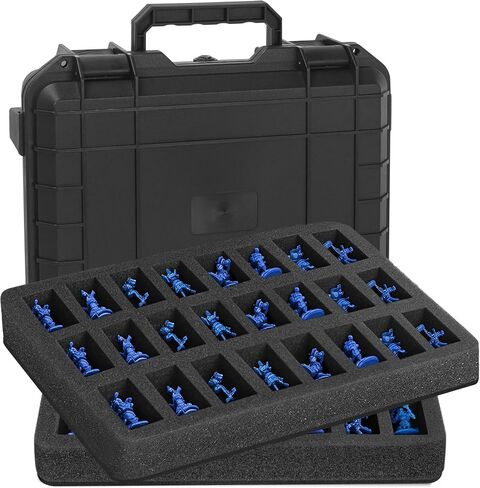 Miniature Storage Figure Hard Shell Case, 80-108 Slots DND Minis Carry in Saudi Arabia