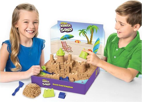 Kinetic Sand Beach Sand Kingdom Playset with 3lbs of Beach Sand, for Ages 3 and Up in Kuwait