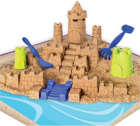 Kinetic Sand Beach Sand Kingdom Playset with 3lbs of Beach Sand, for Ages 3 and Up in Kuwait