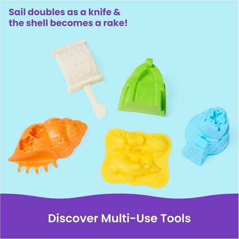 Kinetic Sand Sandy Shore Set, Moldable Play Sand Sensory Toys, Ages 5+ in Kuwait