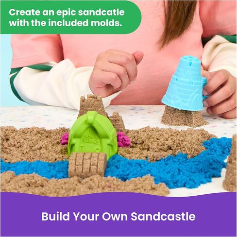 Kinetic Sand Sandy Shore Set, Moldable Play Sand Sensory Toys, Ages 5+ in Kuwait