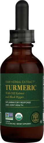 Global Healing Organic Turmeric Curcumin with Black Pepper Extract Liquid Supplement Drops to Support Joint Mobility Relief and Digestive Health - Powered Antioxidant to Support Heart Health - 2 Fl Oz in Saudi Arabia