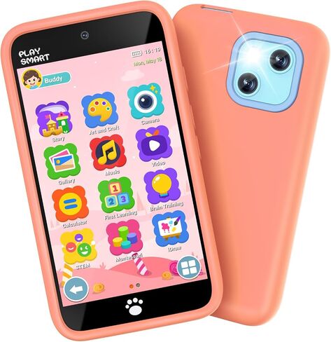 MOMILLA Kids Smart Phone, 195+ Drawing 45+ Stickers 220+ Games Toddler Toys in Kuwait