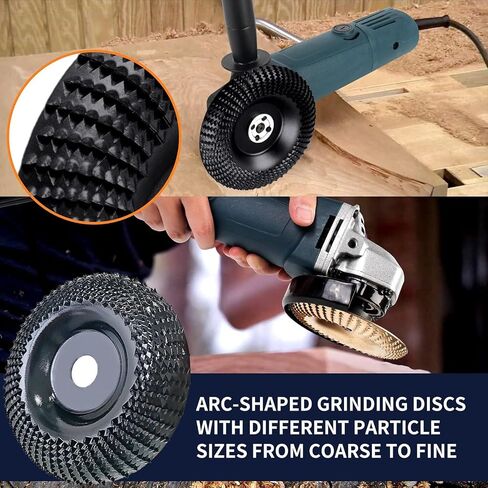 Baorder 5PCS Angle Grinder Wood Carving Disc Set,Stump Grinder Tool in Kuwait