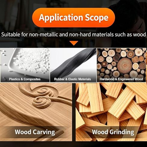 Baorder 5PCS Angle Grinder Wood Carving Disc Set,Stump Grinder Tool in Kuwait