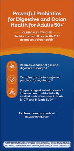Nature's Way Fortify Daily Probiotic for Men and Women 50+, 30 Billion Live Cultures, Colon, Digestive, and Immune Health Support* Supplement, 30 Capsules in Saudi Arabia