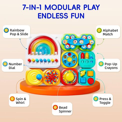 Busy Board 3.0 Detachable & Assemblable Toy for Toddlers 1+ in Kuwait