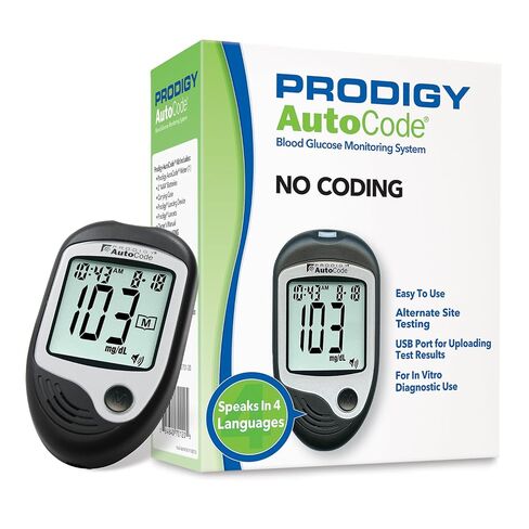 Prodigy - 38484051850 جهاز قياس السكر في الدم الناطق Autocode Prodigy Autocodelack in Kuwait