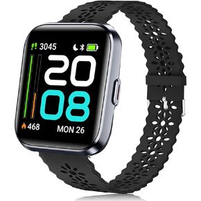 ID208 Plus Smart Watch Bands, 22mm Silicone Lace Replacement Straps Compatible for Quican ID208 Plus 1.8 Inches, aeac ID208 Plus, WMK ID208 Plus 1.8 Inches Smart Watch