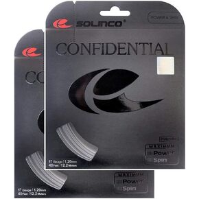 Solinco Confidential Tennis String - 2 Pack - Choice of Gauge (16,16L, 17, 18)