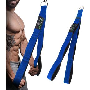Tricep Rope Cable Attachment Adustable Length (24-54 Inch) ,Ideal Alternative for 27 36 48 Inch Long Tricep Ropes, Greater Range of Motion,Pull Down Rope Extension Straps Cable Crossover Accessories