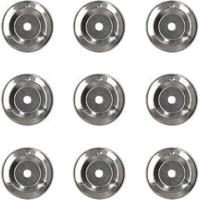 JINGFENG 50pcs Tambourine Bell Ring Jingle Bell Stainless Steel for Handbell Tambourine Church Tambourines
