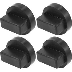 X AUTOHAUX 4pcs 1.65"x2.68" Car Jack Pad Lifting Support Rubber Frame Rail Protector Adapter for Mercedes-Benz