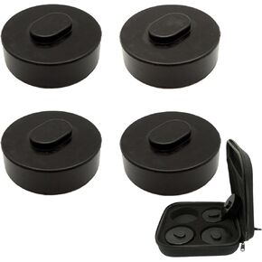 DarSeity 4pack Rubber Jack Pad Adapter Support Point Trolly Jacking Pucks for Porsche 911 964 968 991 993 996 924S Cayman Boxster 986, with Box