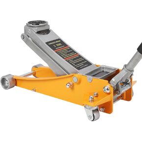 Acekool Floor Jack - Low Profile, 2.5T Steel Hydraulic, Dual Pistons Quick Lift, Lifting Range 3.46"-19.49"