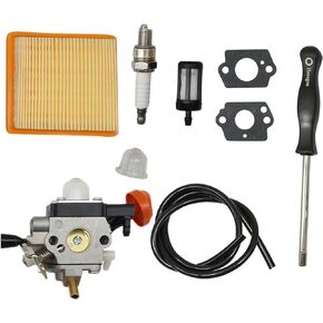Carburetor Kit Compatible with Stihl Trimmer KM91R KM111R HT102 FC91 FS111 FC111 Replace 4180 120 0615, 4180 141 0300