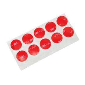 شريط أكريليك شفاف 3M VHB 4905 - [عبوة من 250 قطعة] 0.5 بوصة. دوائر لاصقة مزدوجة الجوانب لتطبيقات الربط الدائمة. الأشرطة الصناعية والمواد اللاصقة