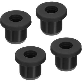 MECCANIXITY Rubber Grommet Mount Dia 25/64" (10mm) Round T Type for Organizing and Protecting Cord Pack of 4