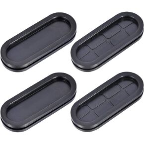 uxcell Wire Protector Oil Resistant Armature Oval Rubber Grommets 30x80mm Mounting Dia 4Pcs