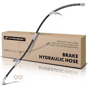 A-Premium Front Passenger Brake Hydraulic Hose Compatible with Hyundai Models - XG300 2001, XG350 2002-2005 - Replace# 5873239001